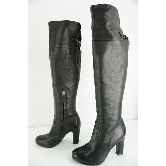 Sam Edelman Black Leather 'Sable' Over the Knee High Heel Boots size 5 New $249 - Picture 7 of 12